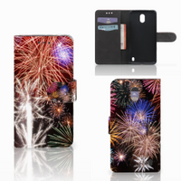 Nokia 2 Wallet Case met Pasjes Vuurwerk - thumbnail