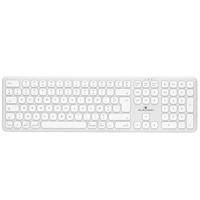 Bluestork - KB Mac Wireless - Draadloos toetsenbord wit AZERTY voor Mac - Bluetooth-toetsenbord voor Mac oplaadbaar USB-C, ultradun ergonomisch design, stille toetsen, looptijd 90 uur - Mac & iPad