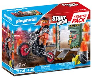 PlaymobilÂ® stuntshow 71257 starterpack motor met vuurmuur