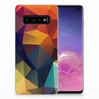 Samsung Galaxy S10 TPU Hoesje Polygon Color - thumbnail