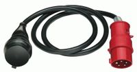 Brennenstuhl Adapterkabel CEE IP44 1,5m zwart H07RN-F 3G1,5 CEE-stekker 400V/16A - 1132960 - thumbnail