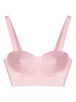 Maison Margiela soutien-gorge en latex à balconnets - Rose