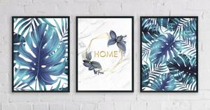 Posters - Monstera Bladeren / HOME / Set van 3