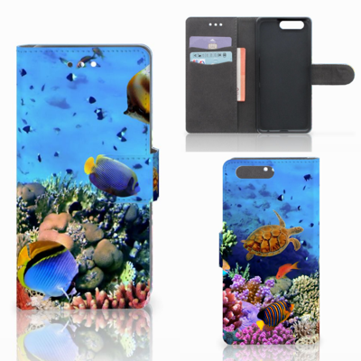 Huawei P10 Telefoonhoesje met Pasjes Vissen Huawei P10 Telefoonhoesje met Pasjes Vissen