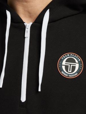 Sergio Tacchini / Hoody Team Platin Bobby in zwart Sergio Tacchini / Hoody Team Platin Bobby in zwart