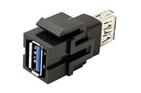 Bachmann 917.120 USB A/A 3.0 Keystone Module, Zwart