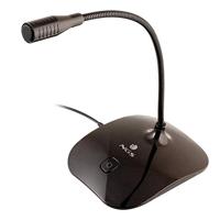 NGS MS115 - Desktop-microfoon met flexibele zwanenhals afstelling en mute-knop voor laptop/PC, 3,5mm aansluiting