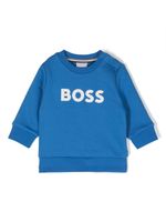 BOSS Kidswear sweat en coton à logo imprimé - Bleu