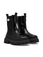 Dolce & Gabbana Kids bottines chelsea en cuir - Noir - thumbnail