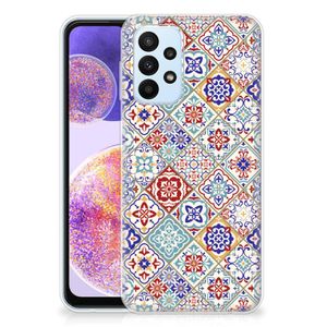 Samsung Galaxy A23 TPU Siliconen Hoesje Tiles Color