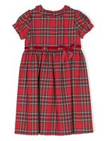 Mariella Ferrari robe ceinturée à motif tartan - Rouge