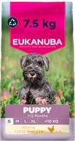 Eukanuba Puppyvoer met verse kip voor kleine rassen, premium droogvoer voor junior honden, 7,5 kg