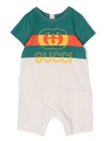 Gucci Kids pyjama à logo imprimé - Tons neutres