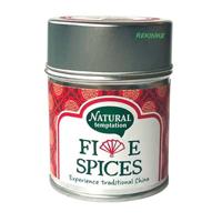 Nat Temptation Five Spices Blikje Natural Spices, 50 g, 1 Units