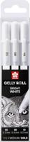 Sakura roller Gelly Roll basic white 3 stuks, 05/08/10#