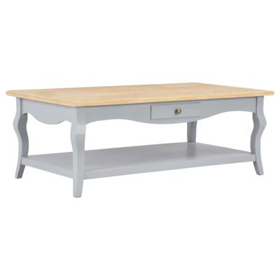 vidaXL Salontafel 110x60x40 cm MDF grijs