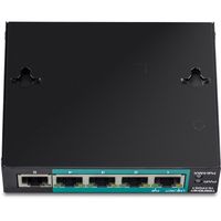 Trendnet TE-FP051 netwerk-switch Unmanaged Fast Ethernet (10/100) Power over Ethernet (PoE) Zwart - thumbnail