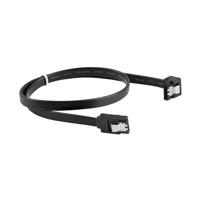 LANBERG SATA datakabel II (6GB/S) F/F 50 cm; metalen CLIPS ANGLED BLACK