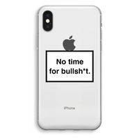 No time: iPhone X Transparant Hoesje - thumbnail