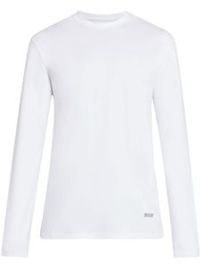 Jil Sander t-shirt en coton à manches longues - Blanc