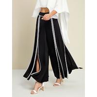 Dames Brutaal Maxi Elegant Kantoor Dagelijks Zwart Alle seizoenen XS S M - thumbnail