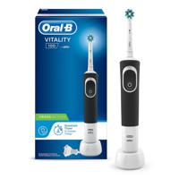 Oral-B Vitality 100 CrossAction Volwassene Roterende-oscillerende tandenborstel Zwart, Wit - thumbnail