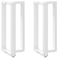 vidaXL Bartafelpoten 2 st T-vormig 40x35x(90-91) cm staal wit