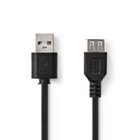 Nedis CCGT60010BK30 Kabel Usb 2.0 A Male - Usb A Female 3,0 M Zwart - thumbnail