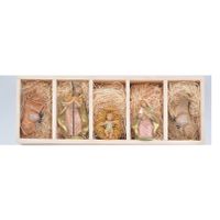 5x Kerststallen beelden/kerstbeelden 12 cm   -