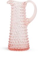 KLIMCHI grande carafe Hobnail en verre - Rose