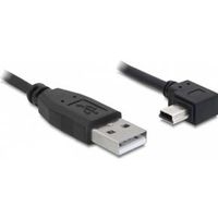 Delock 82680 Kabel USB-A male > USB mini-B male haaks 90° links - thumbnail