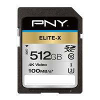 PNY Elite-X flashgeheugen 512 GB SDXC UHS-I Klasse 10