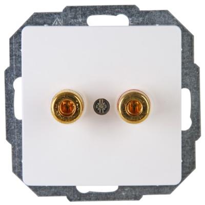 Kopp 921502009 Luidsprekerstekkerdoos Inzetstuk HK05 Arctisch-wit