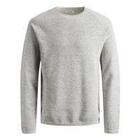 JACK & JONES gebreide tru heren Jjehill Knit Crew Neck Noos , Grijs (light grey melange) , L