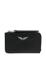 Zadig&Voltaire portefeuille compact à plaque logo - Noir