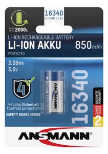 Ansmann 16340 - RCR123A Li-Ion 850mAh