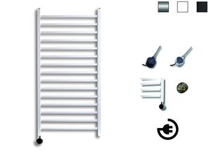 Sanicare Qubic elektrische radiator met thermostaat 125x60cm wit