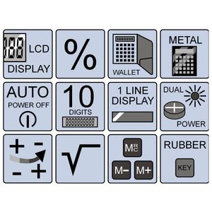 Olympia LCD 1110 Zakrekenmachine Zilver Aantal displayposities: 10 werkt op zonne-energie, werkt op batterijen (b x h x d) 70 x 10 x 117 mm