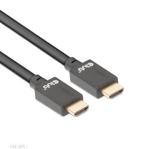 CLUB3D Ultra High Speed HDMI™2.1 gecertificeerde kabel 4K120Hz, 144Hz 48Gbps M/V 5 Meter