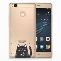 Huawei P9 Lite Telefoonhoesje met Naam Cat Good Day
