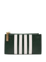 Thom Browne porte-cartes 4-Bar en cuir - Vert