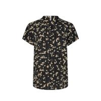 Soyaconcept geweven top SC-OHIO 2 met grafische print zwart/zand