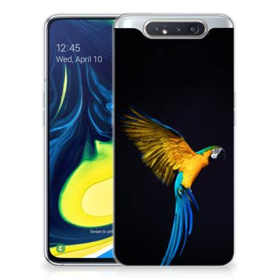 Samsung Galaxy A80 TPU Hoesje Papegaai Samsung Galaxy A80 TPU Hoesje Papegaai