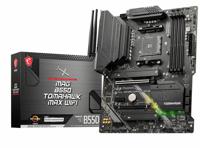 MSI MAG B550 TOMAHAWK MAX WIFI Moederbord Socket AMD AM4 Vormfactor ATX Moederbord chipset AMD® B550