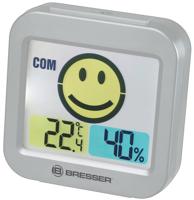 BRESSER MyTime ClimaTrend Smile Thermo- / Hygrometer met Ruimteklimaat Indicator (grijs)