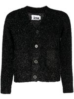 izzue cardigan à taille ceinturée - Noir