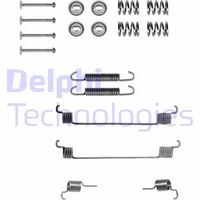 Toebehoren, remschoen DELPHI, u.a. für Fiat, Lancia, VW, Dacia, Renault, Peugeot, Yugo, Abarth, Ford