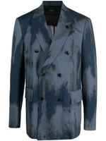 AMIRI blazer à boutonnière croisée - Bleu