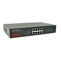 ROLINE PoE Fast Ethernet Switch, 8-Poorts, (8x PoE), 19 Inbouw