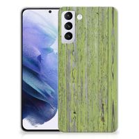 Samsung Galaxy S21 Plus Bumper Hoesje Green Wood